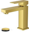 FORIOUS Brushed Gold Bathroom Faucets 1 or 3 Holes, Single Handle Bathroom Sink Faucet with Pop-up Drain for Vanity RV Lavatory Restroom Sink