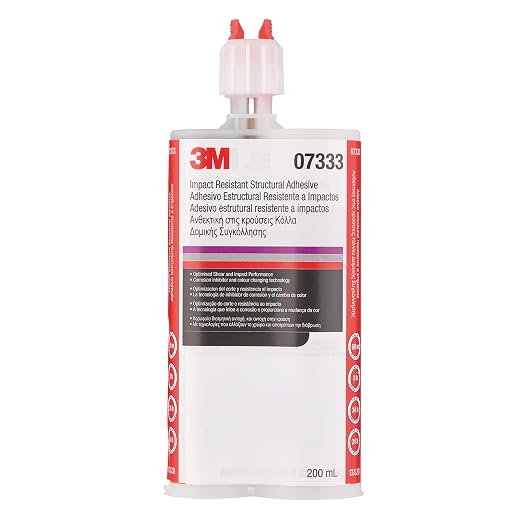 3M Impact Resistant Structural Adhesive, 07333, Two-Part Epoxy, True Automotive OEM Recommended, 200 mL/6.75 fl oz Cartridge, Purple