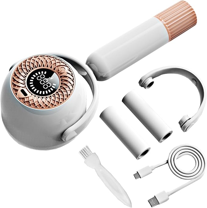Fabric Lint Remover Set,USB Rechargeable Electric Fabric Shaver Fuzz Remover with Lint Brush,Reusable Sweater Defuzzer,Portable Sticky Lint Roller for Clothes,Furniture,Carpet,Couch