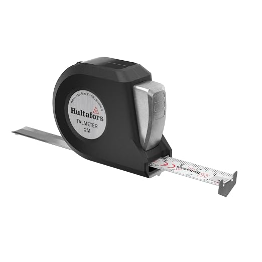Talmeter Tape Measure 2 metres I Hultafors I Accuracy Class II I Made in EU I 7-in-1 Tape Measure with Unique Measuring and Marking Function I 359103