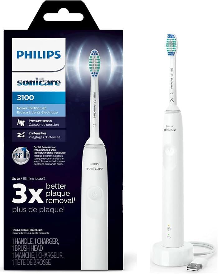 Philips Sonicare ProtectiveClean Removes up to 2X More Plaque, Long Lasting 14 Day Battery Life Rechargeable Electric Toothbrush