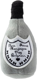 Haute Diggity Dog Champagne Dog Perignonn, Plush Designer Dog Toys with Interactive Squeaker, Stimulating Pet Enrichment, Machine-Washable & Safe Materials for All Breeds, Size Small