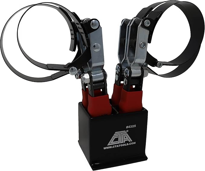 CTA Tools – 4325 Oil Filter Wrench Set with Stand – Passenger Vehicle Applications (4-Piece)
