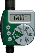 2-Pack (2 Total Timers) Orbit Programmable Digital Hose Watering Timer - 1 Outlet - Battery Powered - with LCD Screen - Built-in Rain Delay - Water-Resistant - 62061
