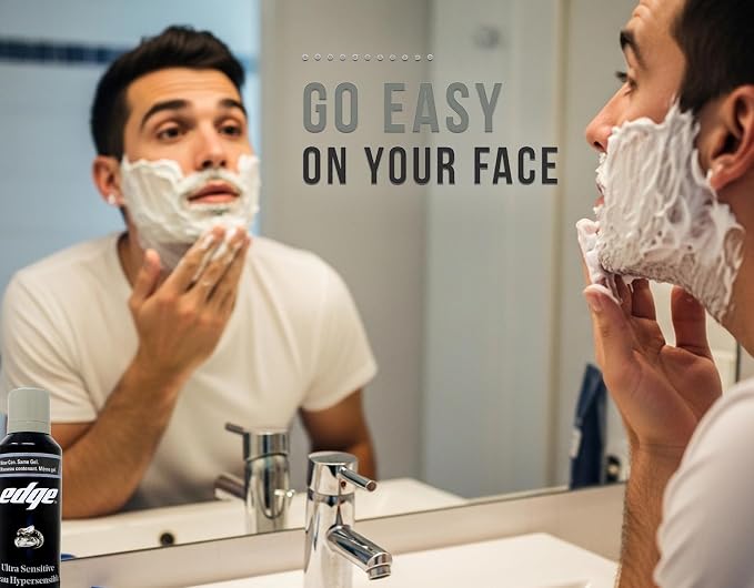 Edge Shave Gel, Fragrance Free, Ultra Sensitive 7 oz Pack of 9