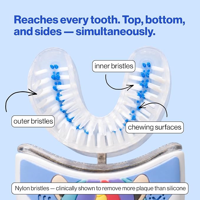 autobrush Kids U-Shaped Electric Toothbrush, ADA Accepted, Ages 9-12