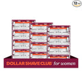Dollar Shave Club For Women | Razor Refills (12 Pack) | 6 Stainless Steel Blades | Razors for Women, Womens Razors for Shaving