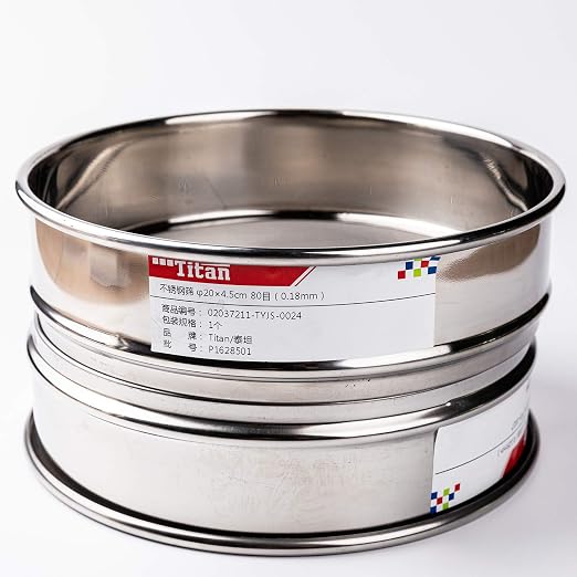 φ20×4.5cm 90 Mesh 304 Stainless Lab Sieves Economy Test Sieve 304 Stainless Steel Wire Cloth（0.16mm）