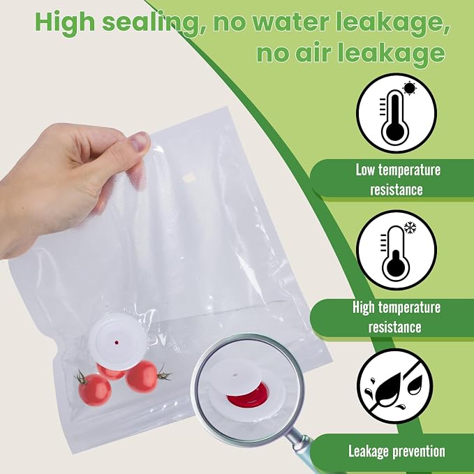 Reusable Vacuum Seal Bags, BPA-Free Food-Grade, Leakproof & Odor-Resistant, Freezer & Microwave Safe, Clear Storage Bags for Meat, Seafood, Snacks & Dry Goods, 30 Pack (10.24" x 13.39")