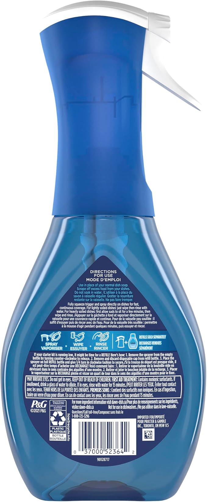 Dawn Platinum Powerwash Dish Spray, Dish Soap, Fresh Scent, 96 Fl Oz, Pack of 6