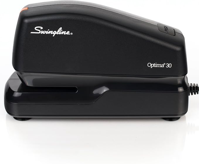 Swingline Electric Stapler, 30 Sheet Capacity, Optima 30, Black (42150)