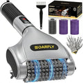SOARFLY Electric BBQ Grill Brush, 800RPM Grill Cleaner for Outdoor Grill with 2-Speed & 20kg Torque–Last 3.5H, Dual LED Light for Night, No Bristle Drop Safe for Cast Iron Stainless, Gifts for Men Dad