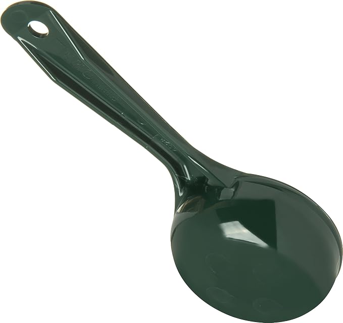 Carlisle FoodService Products 492808 Measure Miser Solid Measuring Spoon with Short Handle, 4 Ounces, Green