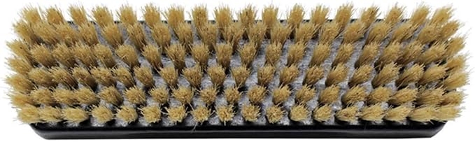 Kondo DONOK German Shoe Shine Brush, Black, Stiff, Natural Pig Hair Rectangle (Great for Cream, Wax Stretching)