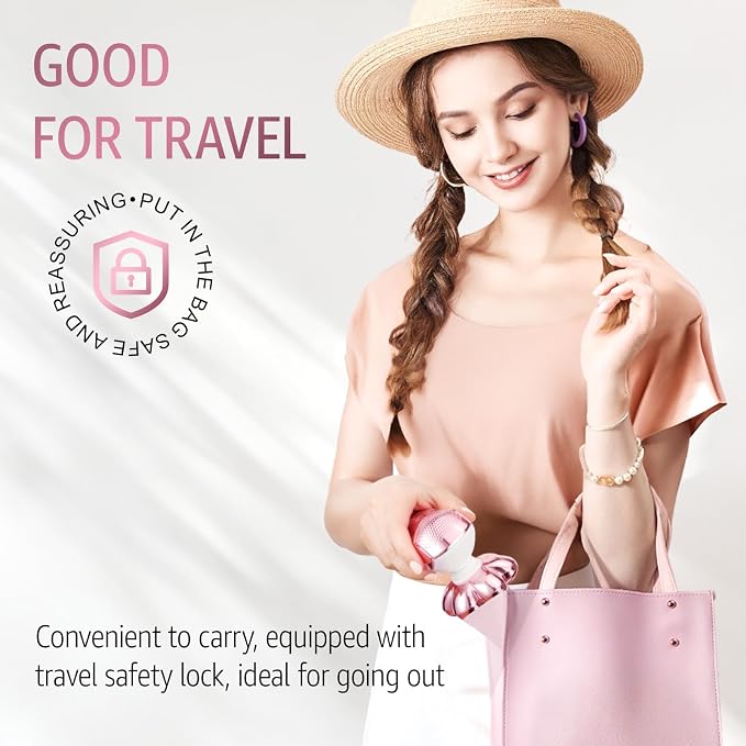 SHPAVVER Electric Razors for Women Legs: Rechargeable Electric Shavers for Body - Waterproof Wet Dry Hair Remover for Lady Face Underarms Public (Glossy Pink)