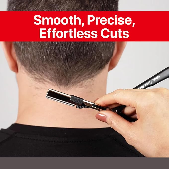 Feather - Nape Blades - Single Edge Guarded Replacement Blades –Fits Feather Nape & Body Razor– Professional Tool for Thinning, Layering, Precision Styling & Body Hair Removal– Made in Japan - 3 Packs