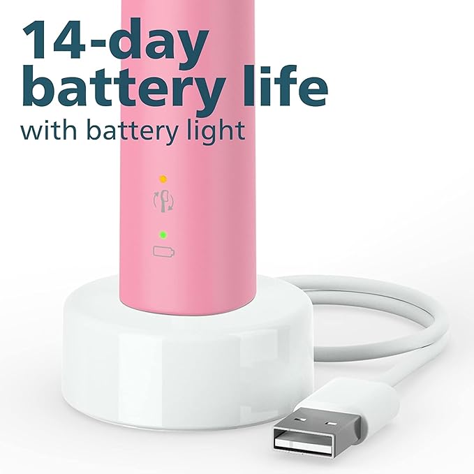 ProtectiveClean Removes More Plaque, Long lasting 4 day Battery Life Rechargeable Electric Toothbrush, By Alphasonik