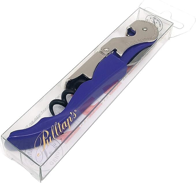 Pulltap's Genuine Classic 500 Waiter's Corkscrew – Double-Hinged Wine Key with Hinged Foil Cutter – Patented Design – Made in Spain – Violet (Violeta)