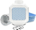 EzaVent Indoor Dryer Full Set Vent with 4 Filters, 8ft Aluminium Duct Hose and Fittings Only for Electric Dryers - 1 Year Warranty (White EzaVent Full Set)