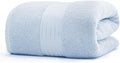 COZYART Luxury Bath Sheet, 35x70, Light Blue 100% Turkish Cotton 650 GSM | OEKO-Tex 100 Certified Zero Twist Ring Spun, Soft Absorbent Quick Dry, Plush Fluffy, Breathable Hotel Quality for Daily Use