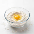Large Glass Mixing Bowl - 4.7 Quart Clear Glass Salad Bowls - Glasses Bowl for Sourdough, Baking, Bread Making, Kitchen