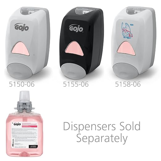 GOJO FMX-12 Luxury Foam Handwash, Cranberry Scent, EcoLogo Certified, 1250 mL Foam Soap Refill for Push-Style Dispenser (Pack of 4) - 5161-04