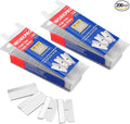 WORKPRO 200-Pack Single Edge Razor Blades, Carbon Steel Scraper Blades | Industrial Scraper Razor Blades, High Carbon Steel One Edge Razor Blades for Paint, Sticker & Label Removal