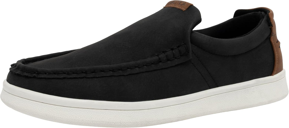 Nautica Men's Slip-On Loafers Casual Moc Toe Sneakers Boat Shoes Slipper for Men – Lightweight & Comfortable - Derwin
