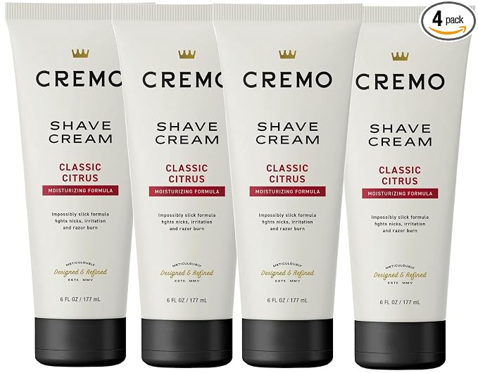Cremo Original Shave Cream, Astonishingly Superior Shaving Cream for Men, 6 Fluid Ounce (4 Pack)