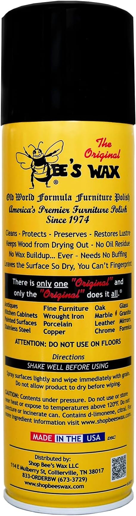 The Original Bee's Wax Old World Formula Furniture Polish - 2 Pack