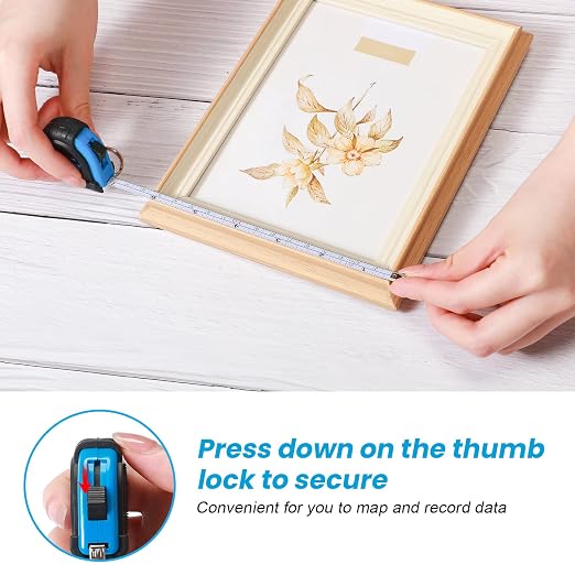 Xuhal 100 Pcs Mini Measuring Tape Keychains Small Measuring Tape Bulk Set 3ft Retractable Measurement with Pause Buttons for Engineer Crafter, Autowind and Lock (Blue)