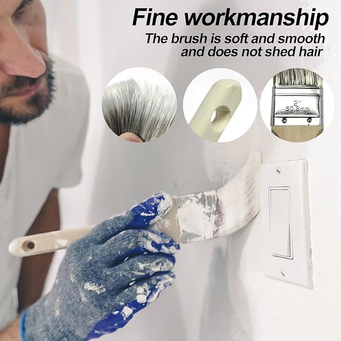 31 PCS Paint Roller Kit with Extension Pole 2 to 4 Ft,9"4"Paint Rollers Covers Frame Tray Painters Tape Professional Long Handle Paint Brush Roller Set for Painting Walls House Corner Stain Concrete