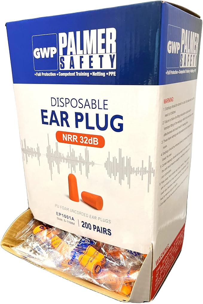 ATERET Earplugs 400 Pairs I 32db Noise Cancelling Soft Disposable Ear Plugs I Safety Hearing Protection for Travel Concert Hunting Shooting Range Work Construction
