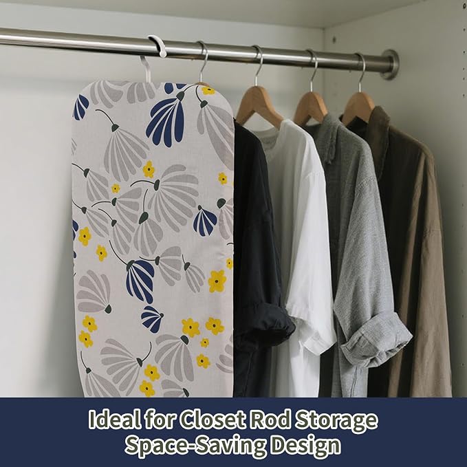 Tabletop Ironing Board 12"x29" – Portable Folding Ironing Board with Thick Felt Padding, Heat-Resistant Cover, Stainless Steel Legs, Compact & Space-Saving Design (Dandelion)