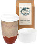 NOVA CERAMICS Travel Mugs - Ceramic Tumbler With Lid – Ceramic Travel Mug To Go Cup – Microwave & Dishwasher Safe Ceramic Coffee Tumbler - Gifts For Women Men Him Her – 12oz – Jupiter