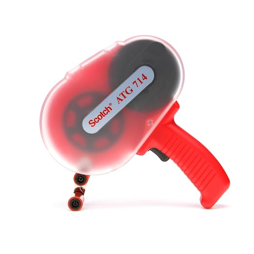 3M 714 1/4" ATG Adhesive Applicator: For 1/4" ATG tape (Red)