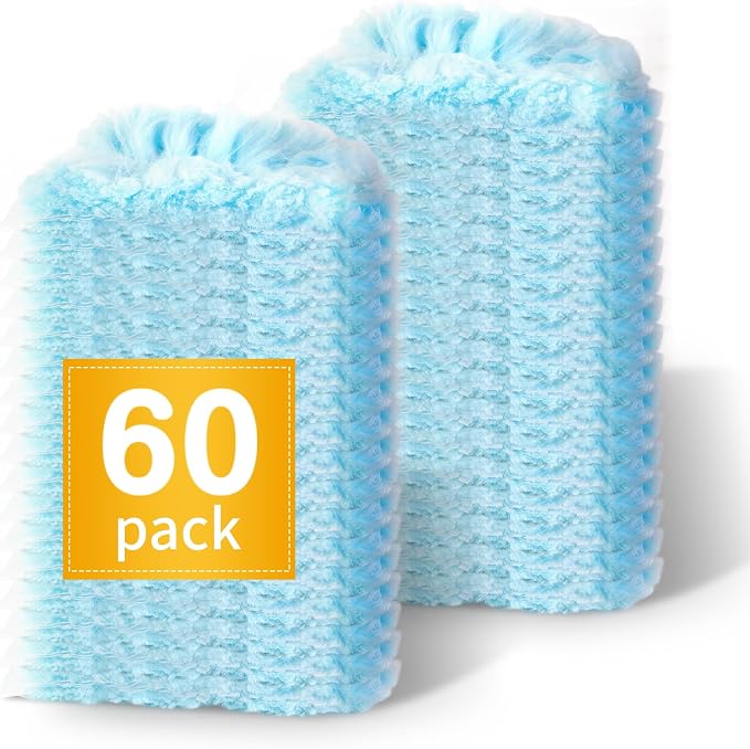 Tiumso 60 Count Heavy Duty Duster Refills Compatible with Swiffer, 360 Electrostatic Disposable Dusters Refills, Microfiber Dusters for Cleaning Furniture, Corners, Ceiling Fans (Refills Only)