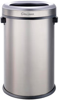 Simpli-Magic 65 Liter / 17 Gallon Open Top Trash Can, Elegant Black Finish