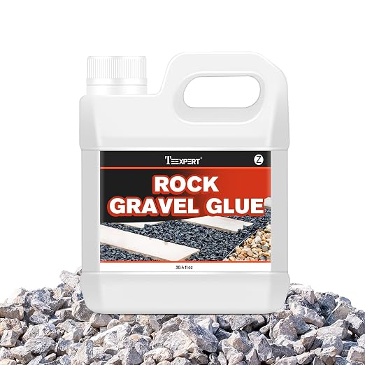 Rock Glue for Landscaping, Gravel Glue, Pea Gravel Binder 30.4oz Max Cover, Strong Rock Lock, Landscape Stone Adhesive for Slopes, Flower Beds, Driveway Edges, Fast Dry & Safe for Plants Pets