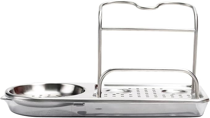 OXO Good Grips Stainless Steel Soap Dispenser & Stainless Steel-Sink Caddy