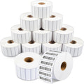 Aegis Adhesives - 1.75" X 0.5" Direct Thermal Labels (28800 Count, 12 Rolls) - Barcode Stickers, File Folder Labels, Shelf Edge Identification - Compatible with Zebra and Rollo Printers
