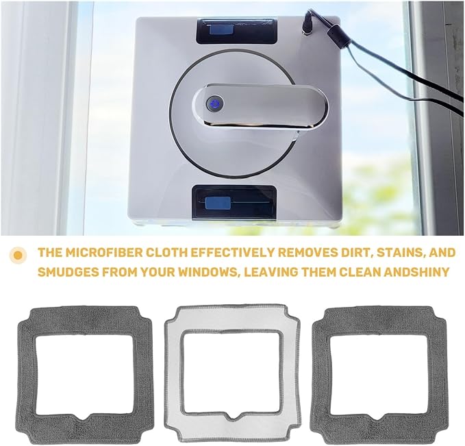 6pcs Set of Dust Cloth Cleaning Cloth, Compatible for YW509, Window Cleaning Robot Mop Cloth Cleaning Wipes Towel