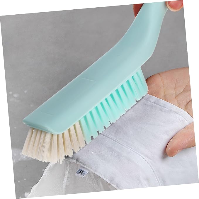 5sets Laundry Stain Brush Long Handled Shoe Brush Cleaning Scrub Household Cleaning Supplies