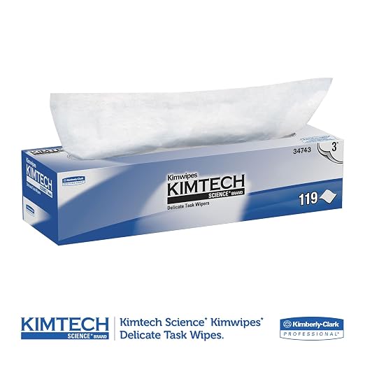 LAGASSE KCC34743 Kimwipes 3-Ply Style Disposable Wiper, 119 Wipers/Box, 12" L x 12" W (Pack of 15)