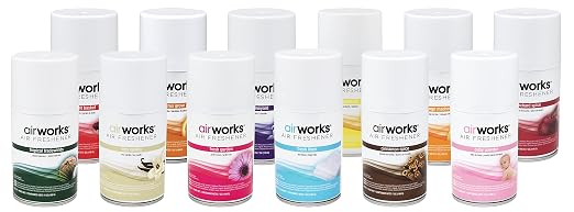 Hospeco Health Gards AE-KIT Metered Aerosol Air Freshener Set (7 oz. Cans, Case of 12)