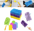 Reusable Chenille Microfiber Dust Duster, 2026 New Reusable Duster with Removable Washable Cloth Covers, Washable Microfiber Mop Pads for Cleaning Ceiling, Fan Hardwoods Window Kitchen Floor (1 Set)