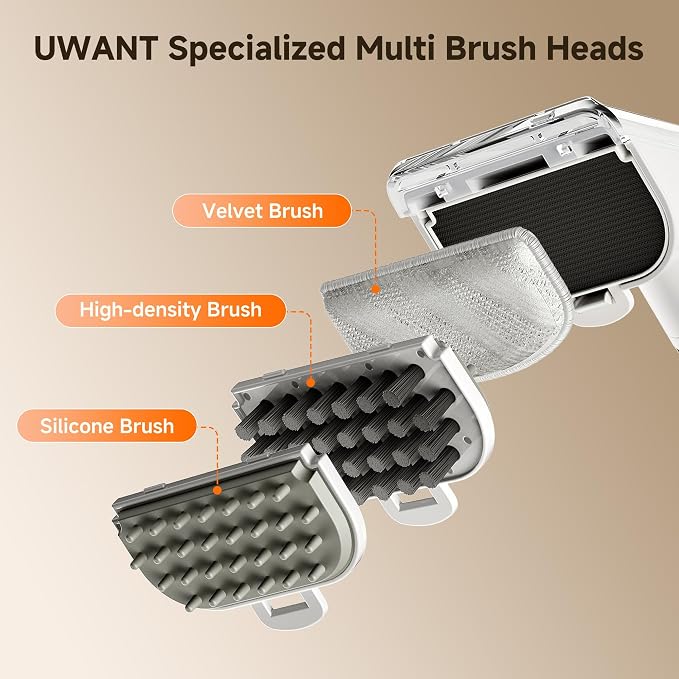 Uwant Portable Carpet and Upholstery for Deep Cleaner, 18Kpa Carpet Cleaner Machine for Cars, Pets with Cleaning Tool and Self Cleaning Set of 1 for Spot, Rug, Couch | Carpet Cleaner Machine for Couch Spot Cleaner Machine with Textile Solution, 2.4L Wa...