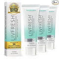 LIVFRESH Toothpaste Gel, Clinically Proven to Remove Plaque 250% Better, Improves Gum Health 190% Better, Prevents & Reduces Tartar, Freshens Breath, SLS Free Dental Gel, Wintergreen, 3 Pack