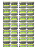Dorco Pace 6 Pro - Six Blade Razor System with Trimmer - 52 Pack Refill (No Handle)