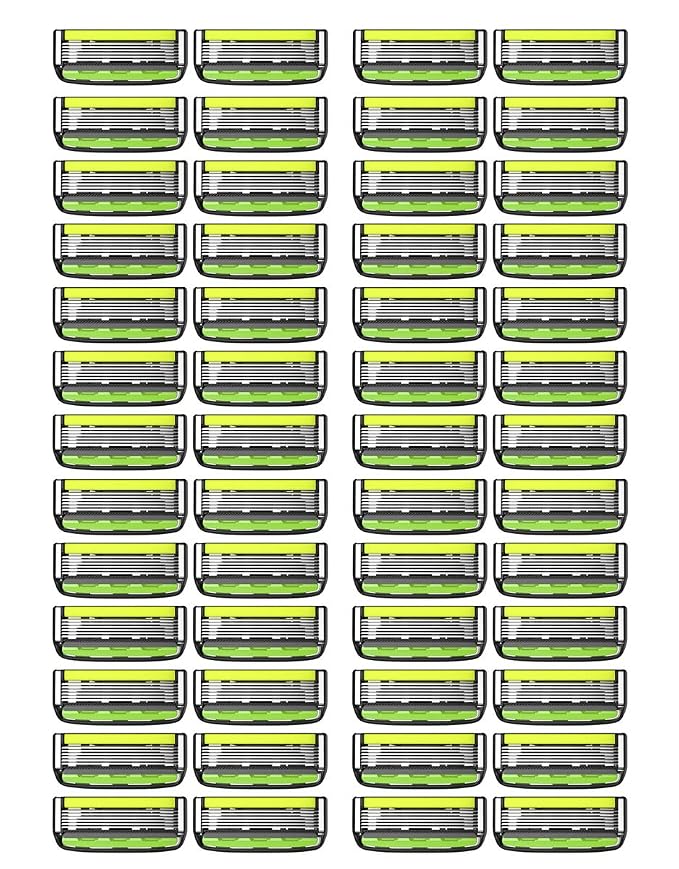 Dorco Pace 6 Pro - Six Blade Razor System with Trimmer - 52 Pack Refill (No Handle)